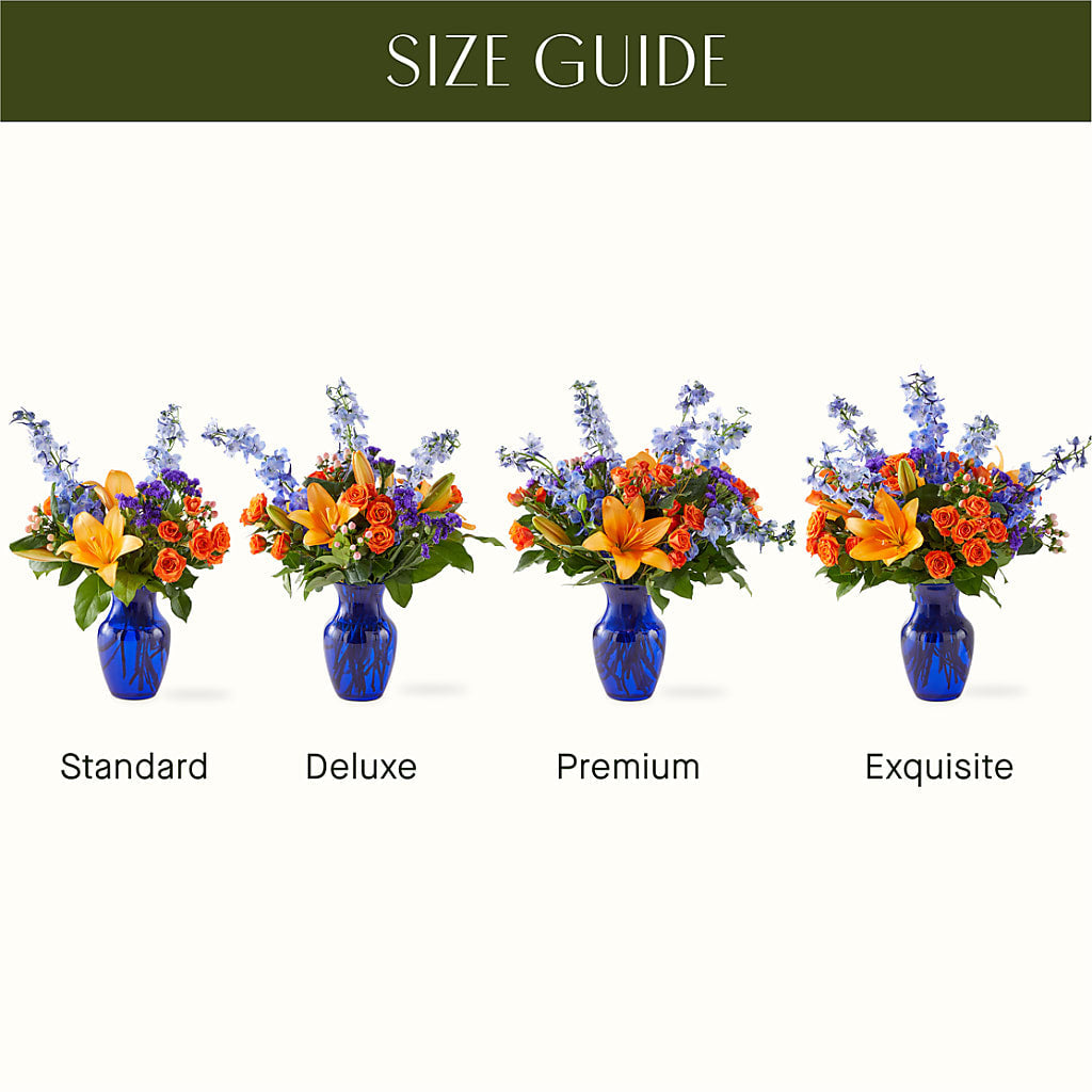 Radiant Citrus Bouquet –  Red Rose Flowers, Salinas CA