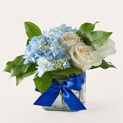 Sky Blue Delight Bouquet –  Red Rose Flowers, Salinas CA