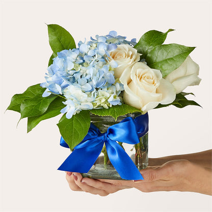 Sky Blue Delight Bouquet –  Red Rose Flowers, Salinas CA