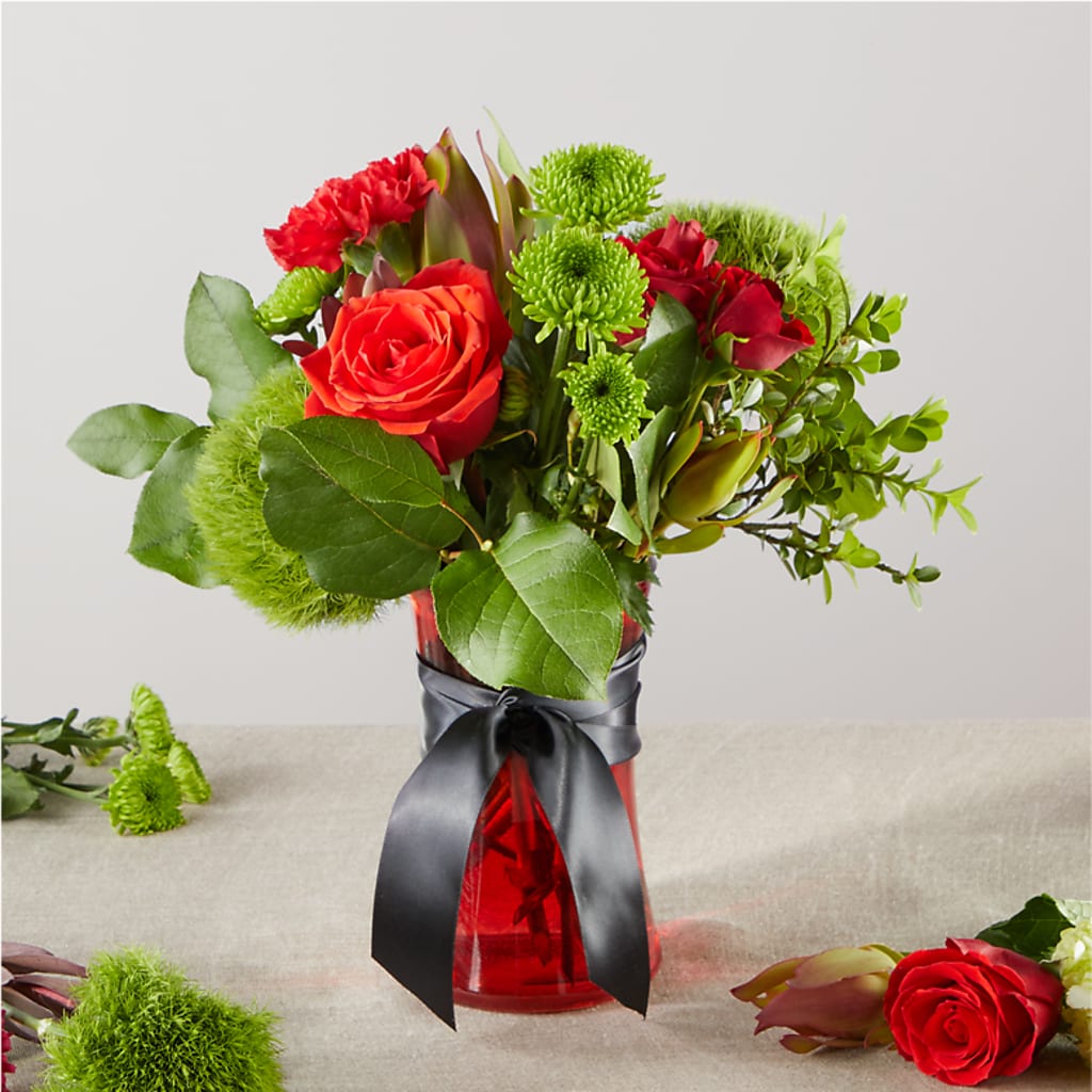 Heritage Kindle – A Florist Original –  Red Rose Flowers, Salinas CA