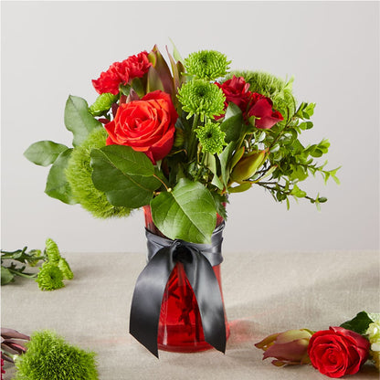 Heritage Kindle – A Florist Original –  Red Rose Flowers, Salinas CA