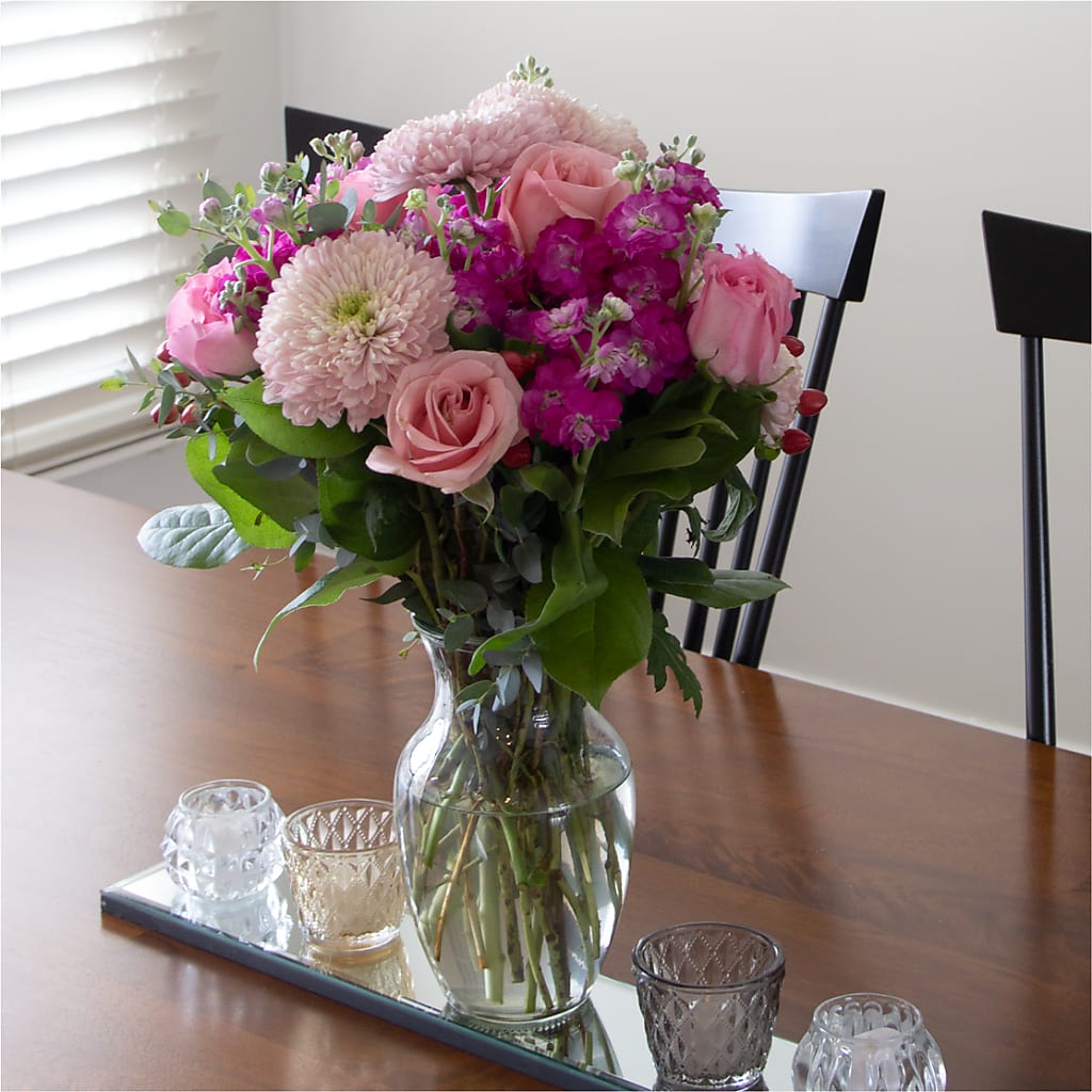 Sunday Morning Bouquet –  Red Rose Flowers, Salinas CA