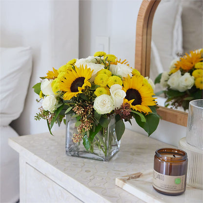 Luminous Morning Bouquet –  Red Rose Flowers, Salinas CA