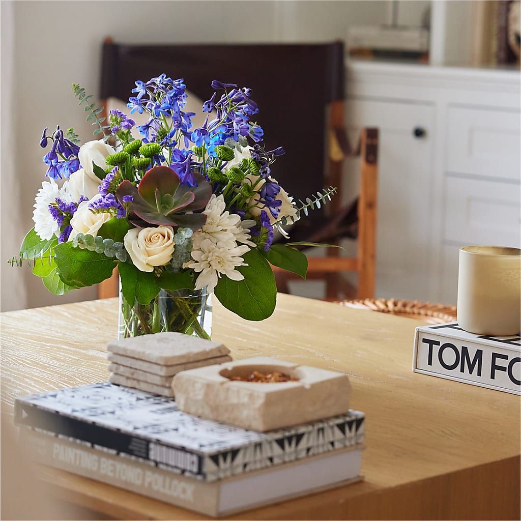 Cerulean Waves Bouquet –  Red Rose Flowers, Salinas CA