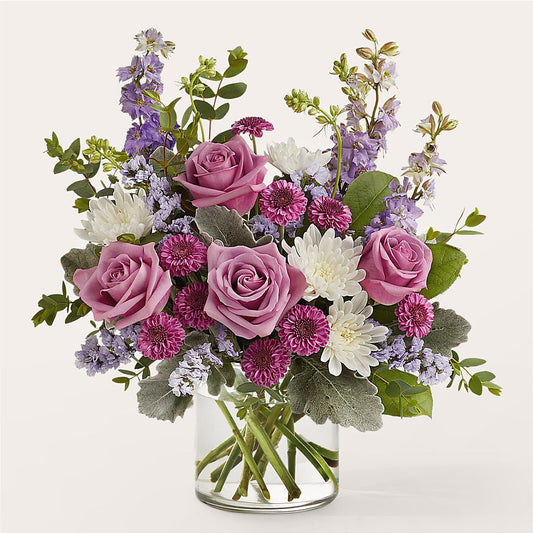 Violet Frost Bouquet –  Red Rose Flowers, Salinas CA