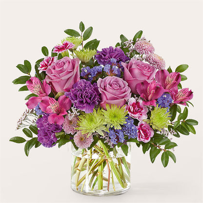 Glass Half Full Bouquet –  Red Rose Flowers, Salinas CA