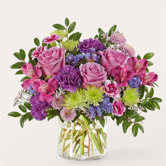 Glass Half Full Bouquet –  Red Rose Flowers, Salinas CA