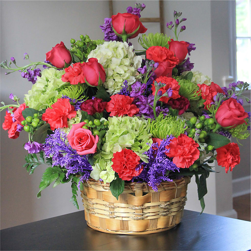Warm Embrace Arrangement –  Red Rose Flowers, Salinas CA