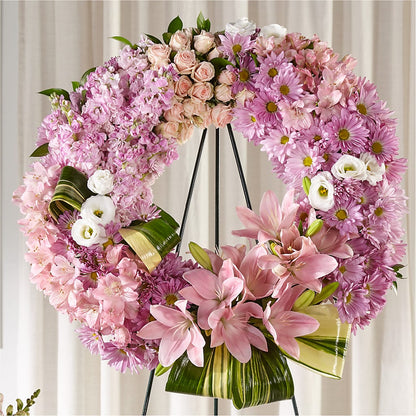 Gift of Warmth Wreath –  Red Rose Flowers, Salinas CA