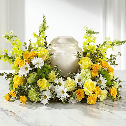 Graceful Love Cremation Adornment –  Red Rose Flowers, Salinas CA