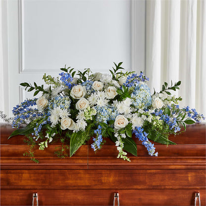 Timeless Essence Casket Spray –  Red Rose Flowers, Salinas CA