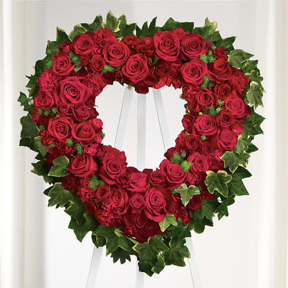 Wholehearted Standing Spray –  Red Rose Flowers, Salinas CA