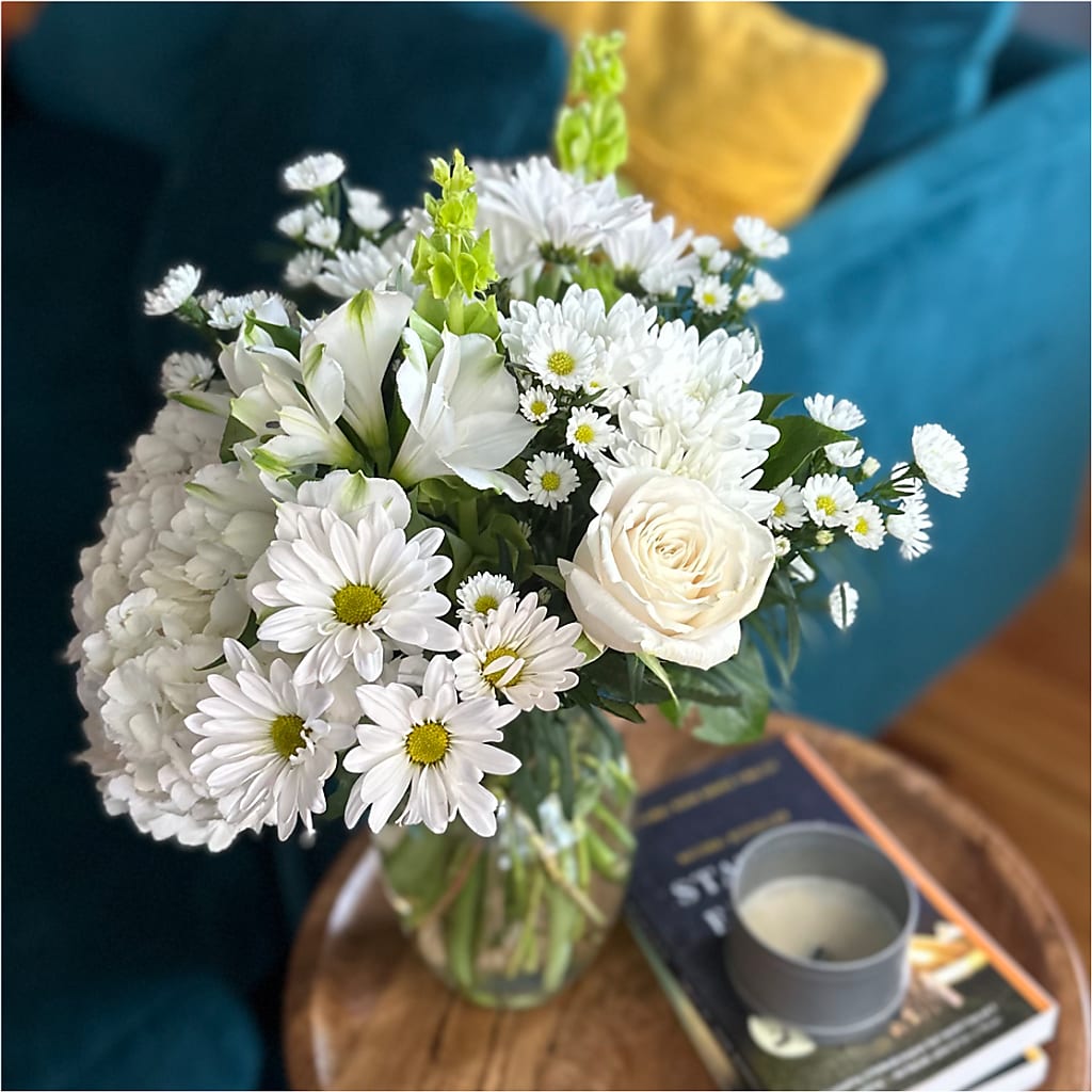 Classic Ivory – A Florist Original –  Red Rose Flowers, Salinas CA