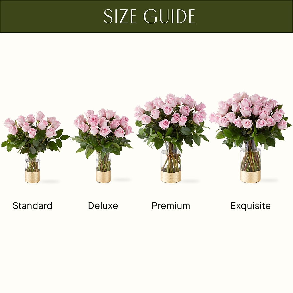 Picture Perfect Pink Rose Bouquet –  Red Rose Flowers, Salinas CA
