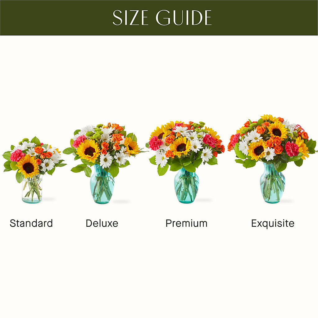 Sun-drenched Blooms Bouquet –  Red Rose Flowers, Salinas CA