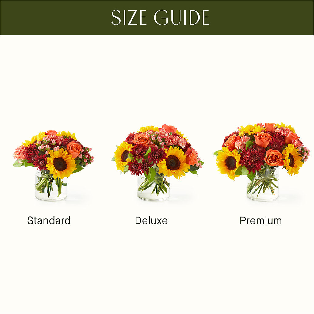 September Sunset Bouquet –  Red Rose Flowers, Salinas CA