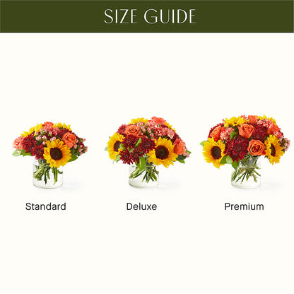 September Sunset Bouquet –  Red Rose Flowers, Salinas CA