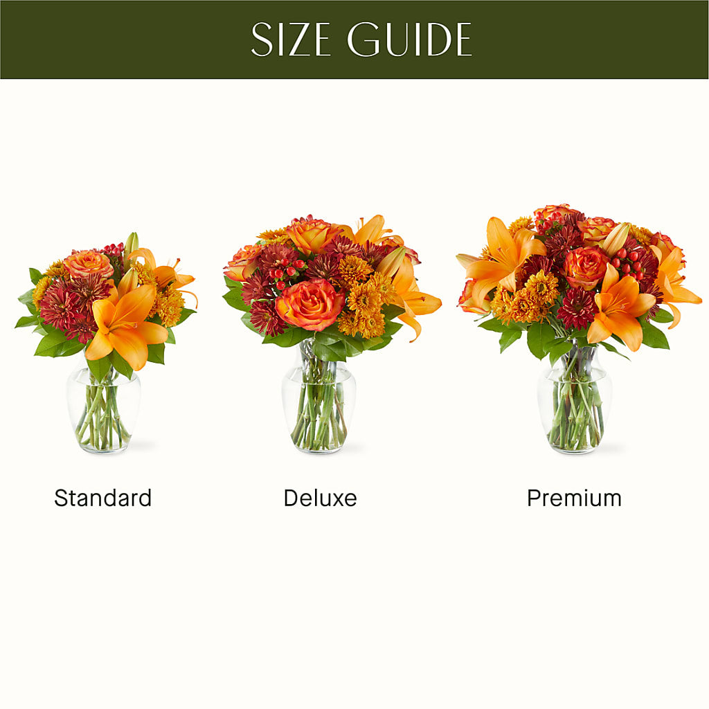 Autumnal Aroma Bouquet –  Red Rose Flowers, Salinas CA