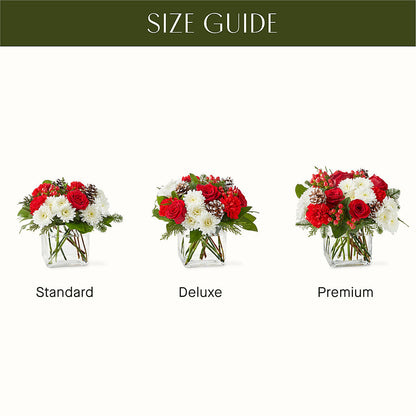 Snow Angel Bouquet –  Red Rose Flowers, Salinas CA