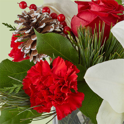Glistening Icicles Bouquet –  Red Rose Flowers, Salinas CA