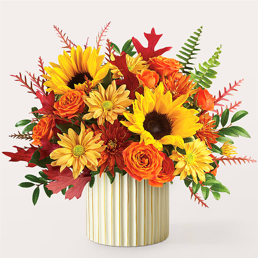 Fall Campfire Bouquet –  Red Rose Flowers, Salinas CA