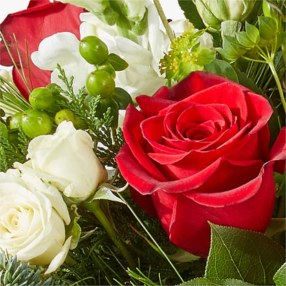 Deck the Halls Bouquet –  Red Rose Flowers, Salinas CA