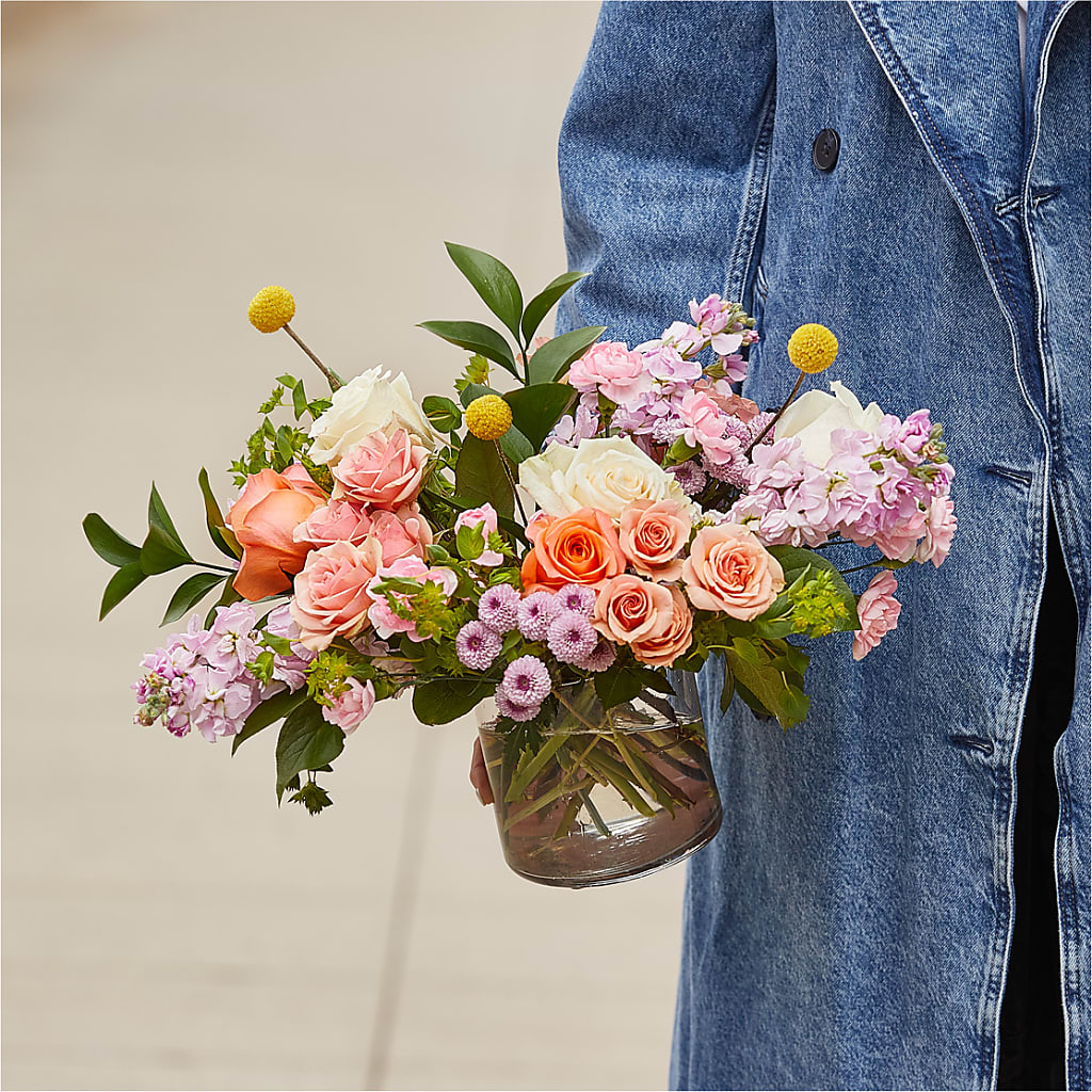 French Market Bouquet –  Red Rose Flowers, Salinas CA