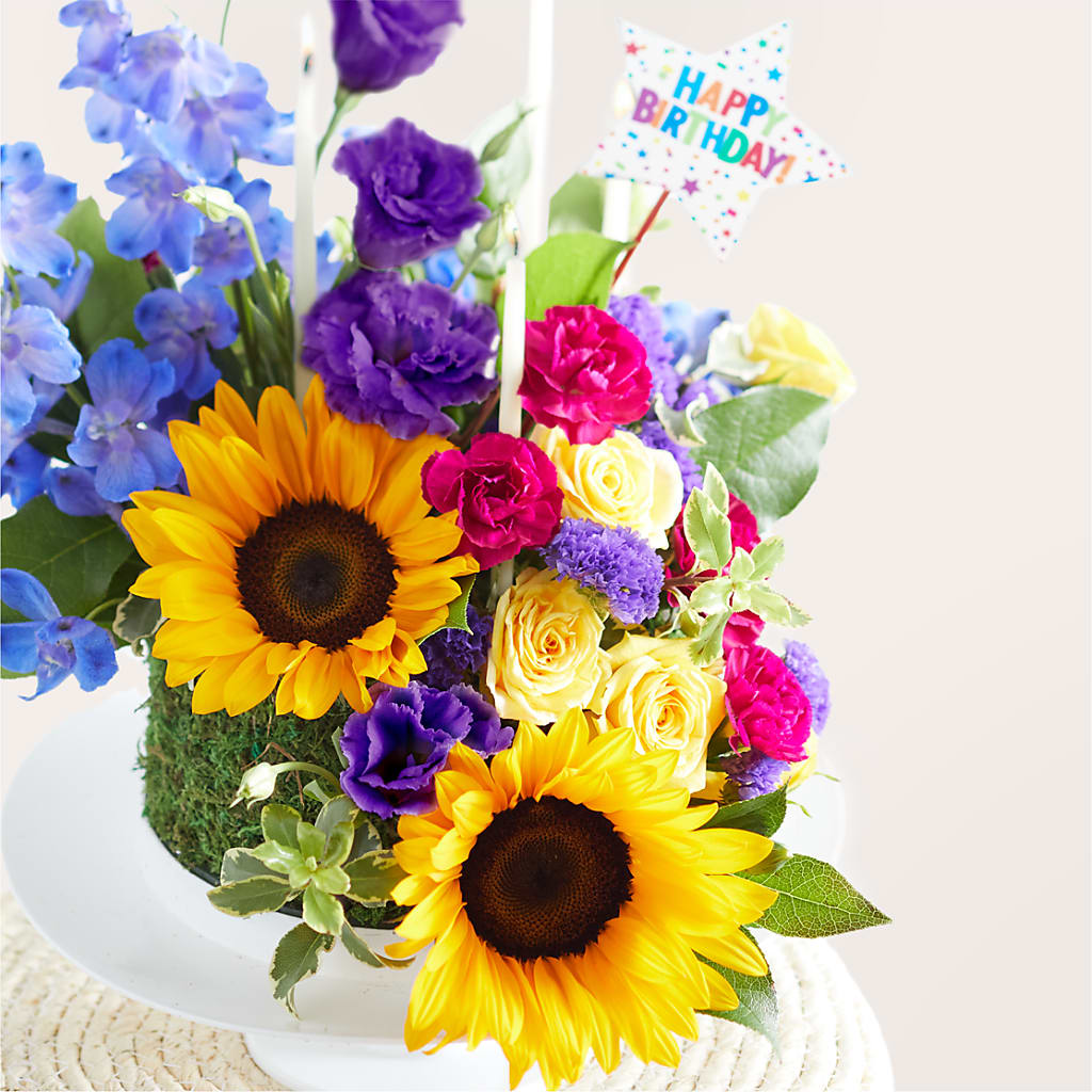 Star of the Day Floral Cake –  Red Rose Flowers, Salinas CA