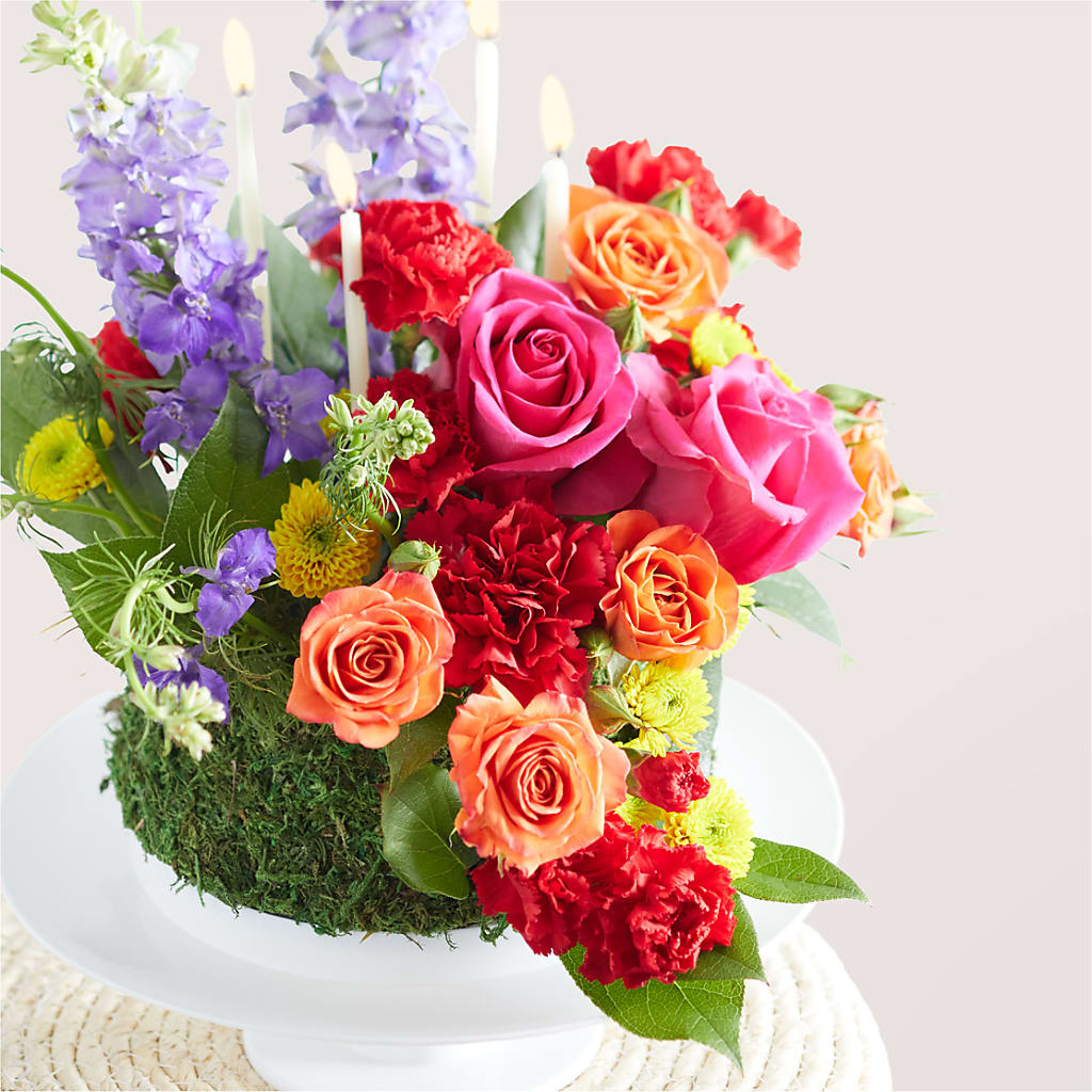 Best Year Yet Floral Cake –  Red Rose Flowers, Salinas CA