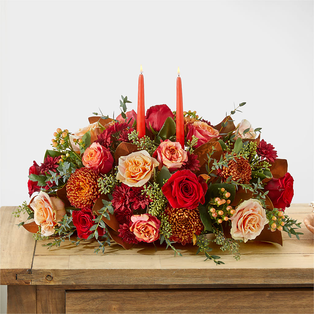 Gather Near Centerpiece –  Red Rose Flowers, Salinas CA