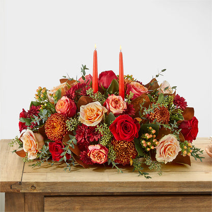 Gather Near Centerpiece –  Red Rose Flowers, Salinas CA