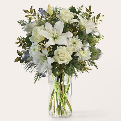Wintry Mix Bouquet –  Red Rose Flowers, Salinas CA
