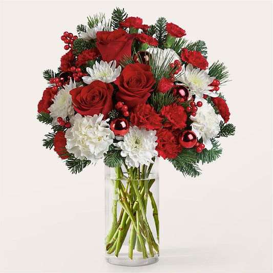 Good Tidings Bouquet –  Red Rose Flowers, Salinas CA