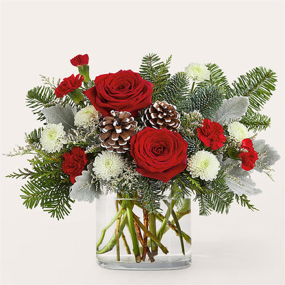 Yule Cheer Bouquet –  Red Rose Flowers, Salinas CA