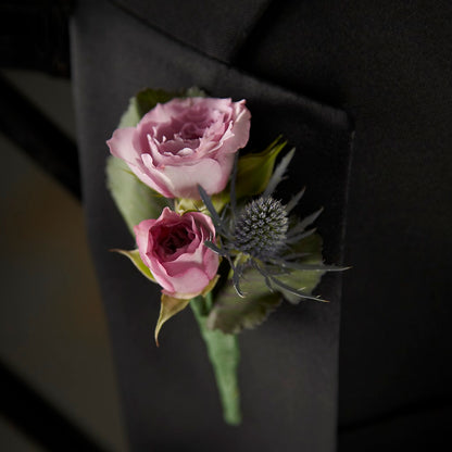 Veronica Boutonniere –  Red Rose Flowers, Salinas CA