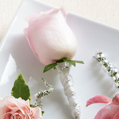 Pink Rose Boutonniere –  Red Rose Flowers, Salinas CA
