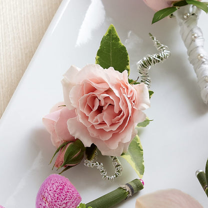 Pink Spray Rose Boutonniere –  Red Rose Flowers, Salinas CA
