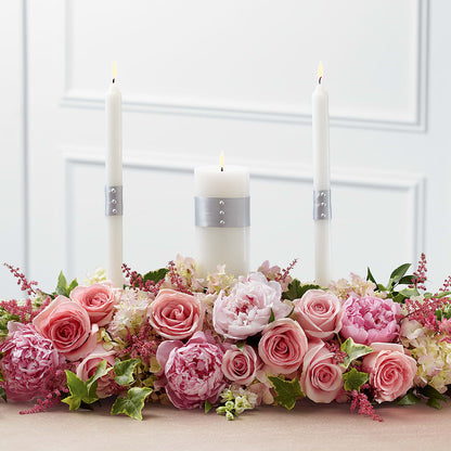 Worldwide Romance Unity Candle Arrangement –  Red Rose Flowers, Salinas CA