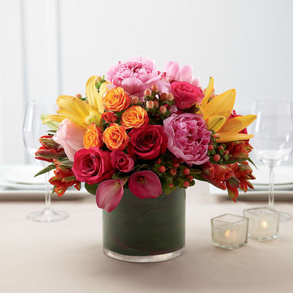 Color Mix Arrangement –  Red Rose Flowers, Salinas CA