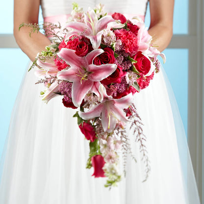 Lily & Rose Bouquet –  Red Rose Flowers, Salinas CA