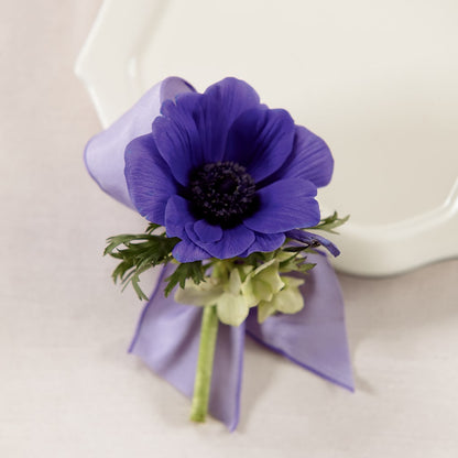 Purple Passion Boutonniere –  Red Rose Flowers, Salinas CA