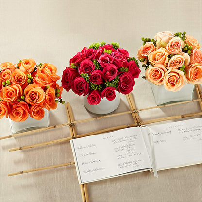 Dawn Rose Centerpiece –  Red Rose Flowers, Salinas CA