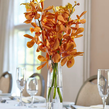 Orange Mokara Bud Vase –  Red Rose Flowers, Salinas CA