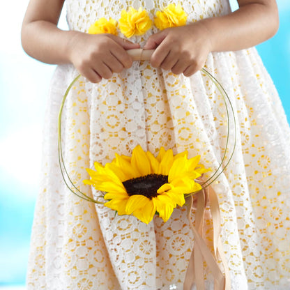Sweet Sunshine Flower Girl Bouquet –  Red Rose Flowers, Salinas CA