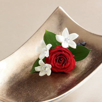 Poetry Boutonniere –  Red Rose Flowers, Salinas CA