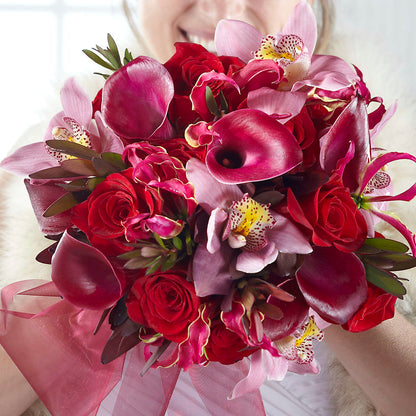 Heart of Hearts Bouquet –  Red Rose Flowers, Salinas CA