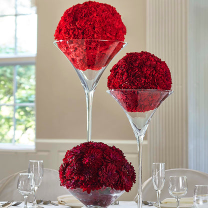 Our Special Vows Centerpiece –  Red Rose Flowers, Salinas CA